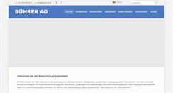 Desktop Screenshot of buehrer-ag.ch